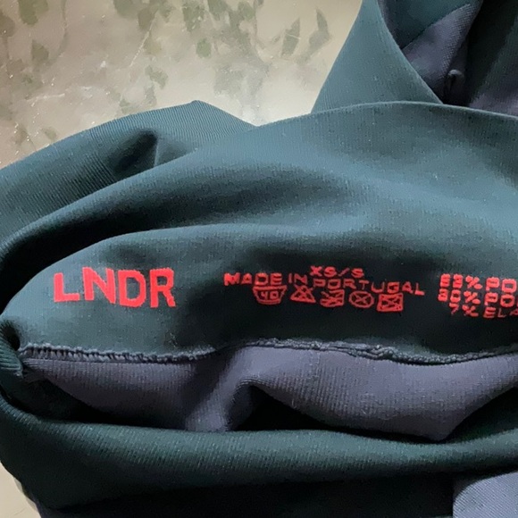 LNDR Spectrum HR 7/8 Leggings, Size XS/S Color Teal/ Navy blue - Picture 7 of 8